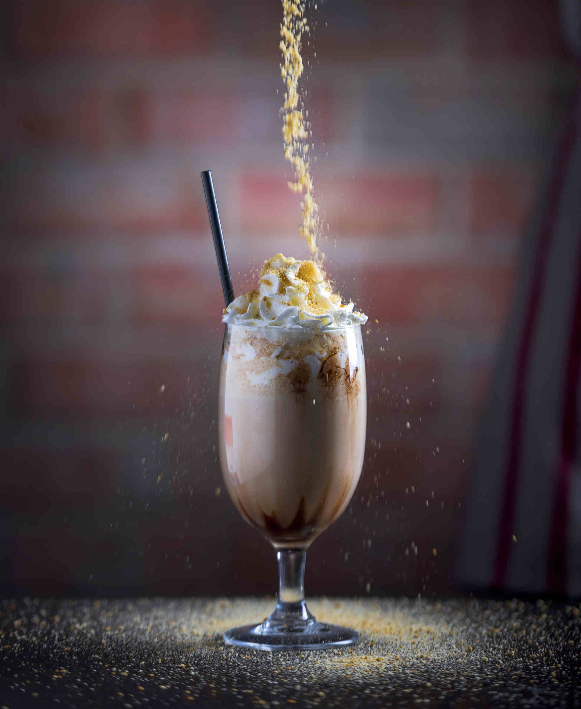 Popcorn Caramel Milkshake