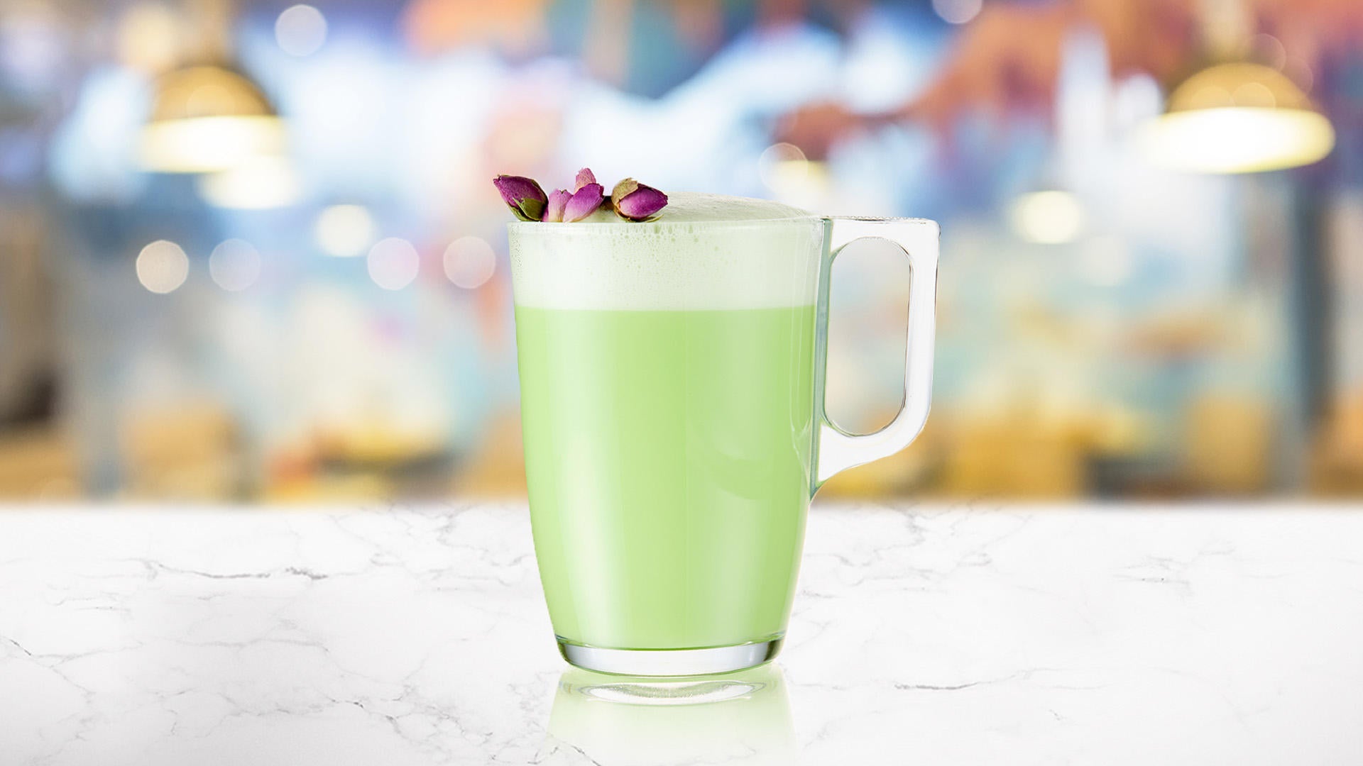 Pandan & Vanilla Latte