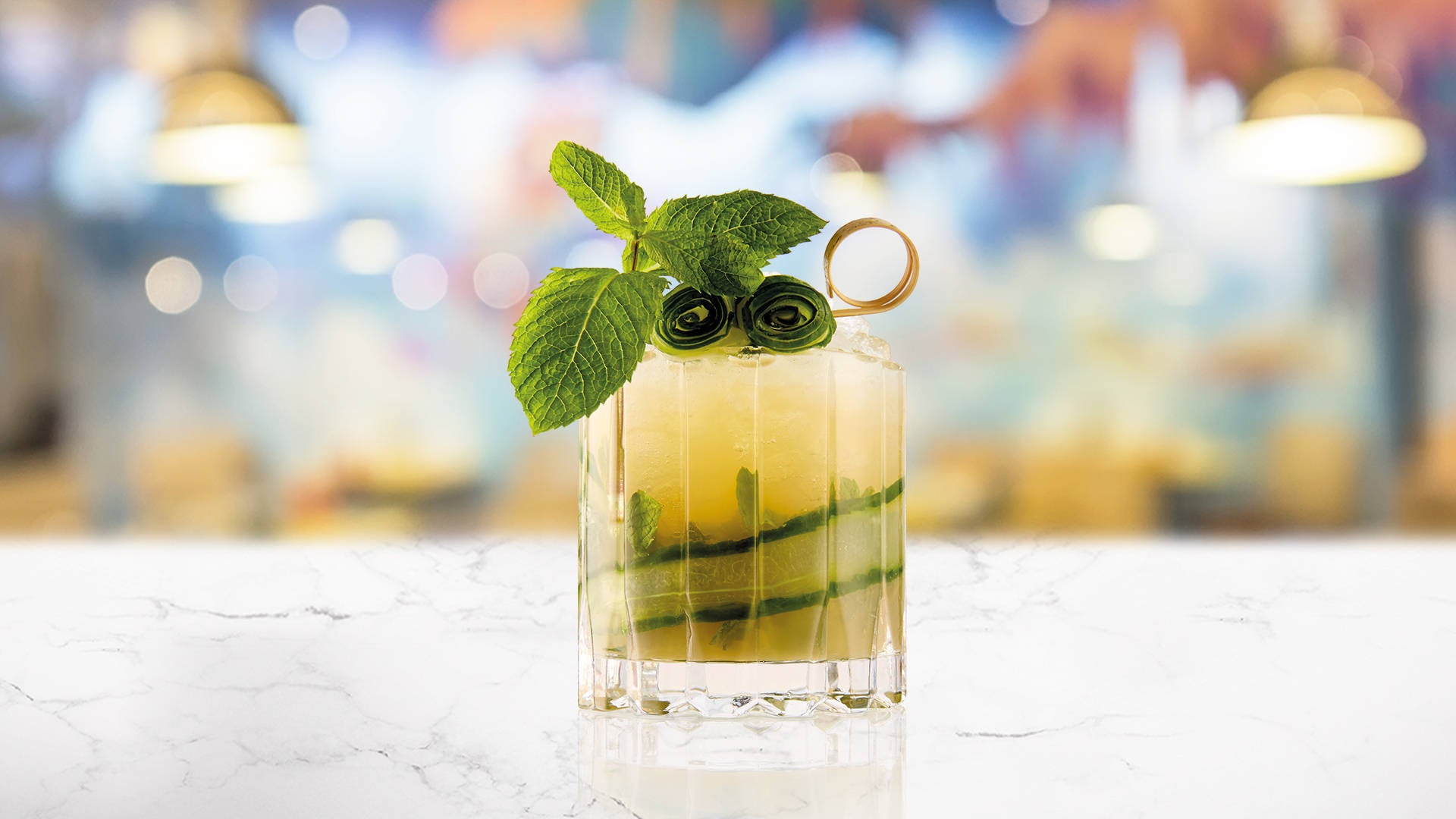 Green Tea & Cucumber Fizz