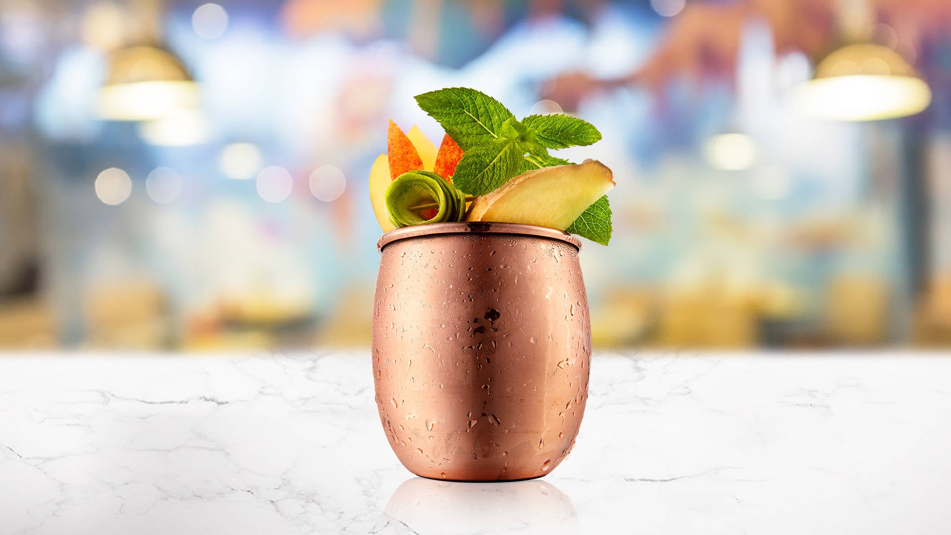 Green Tea & Apple Mule
