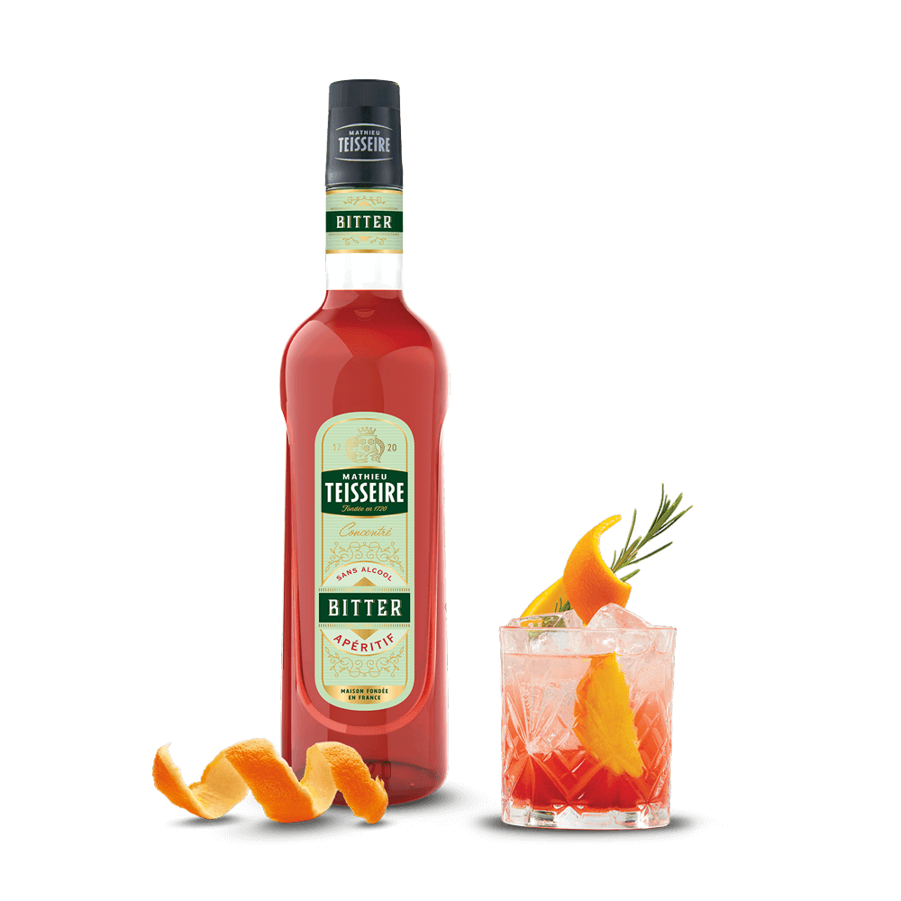 Bottle of Mathieu Teisseire Bitter Aperitif Syrup