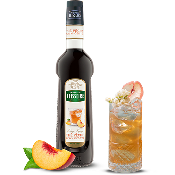 Bottle of Mathieu Teisseire Peach Iced Tea