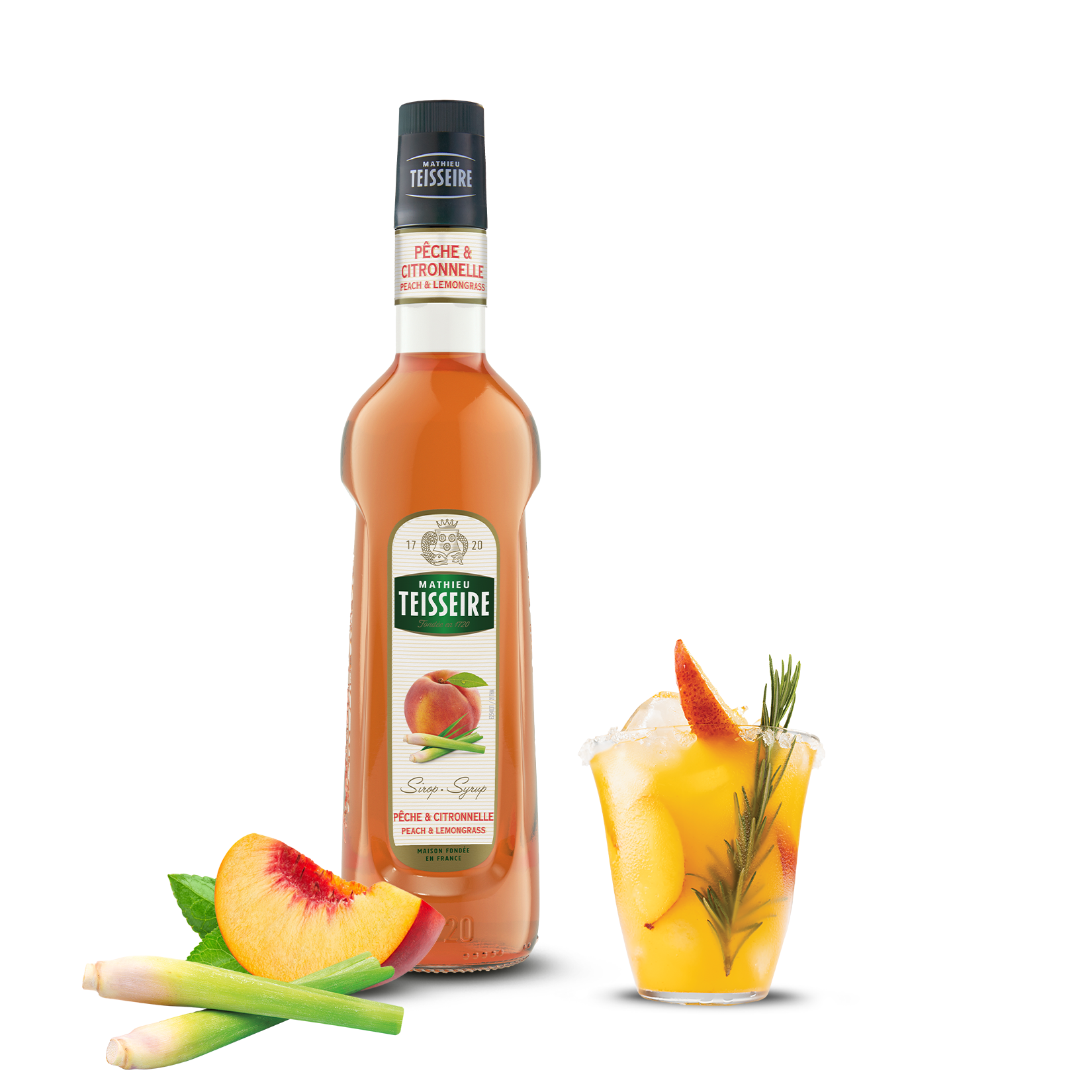Peach & Lemongrass Syrup | Syrup For Cocktails & Drinks – Mathieu