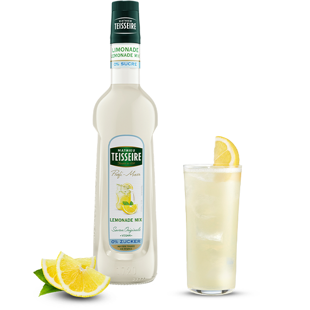 Bottle of Mathieu Teisseire Lemonade Mix 0% Syrup