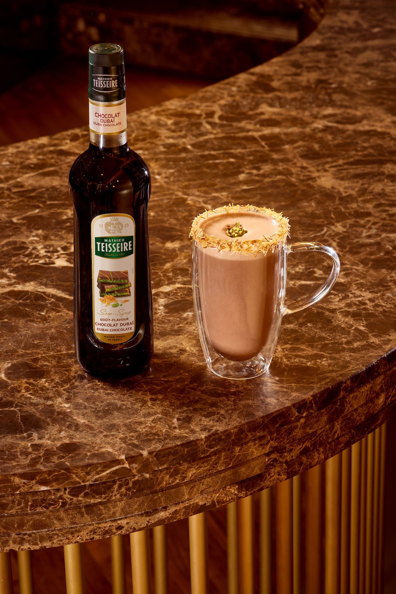 Dubai Chocolate Oat Latte