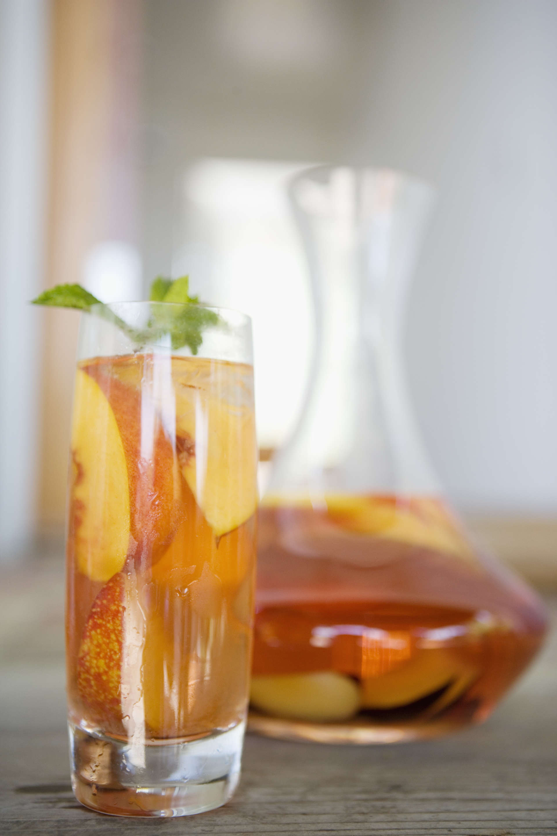 Peach & Bourbon Iced Tea
