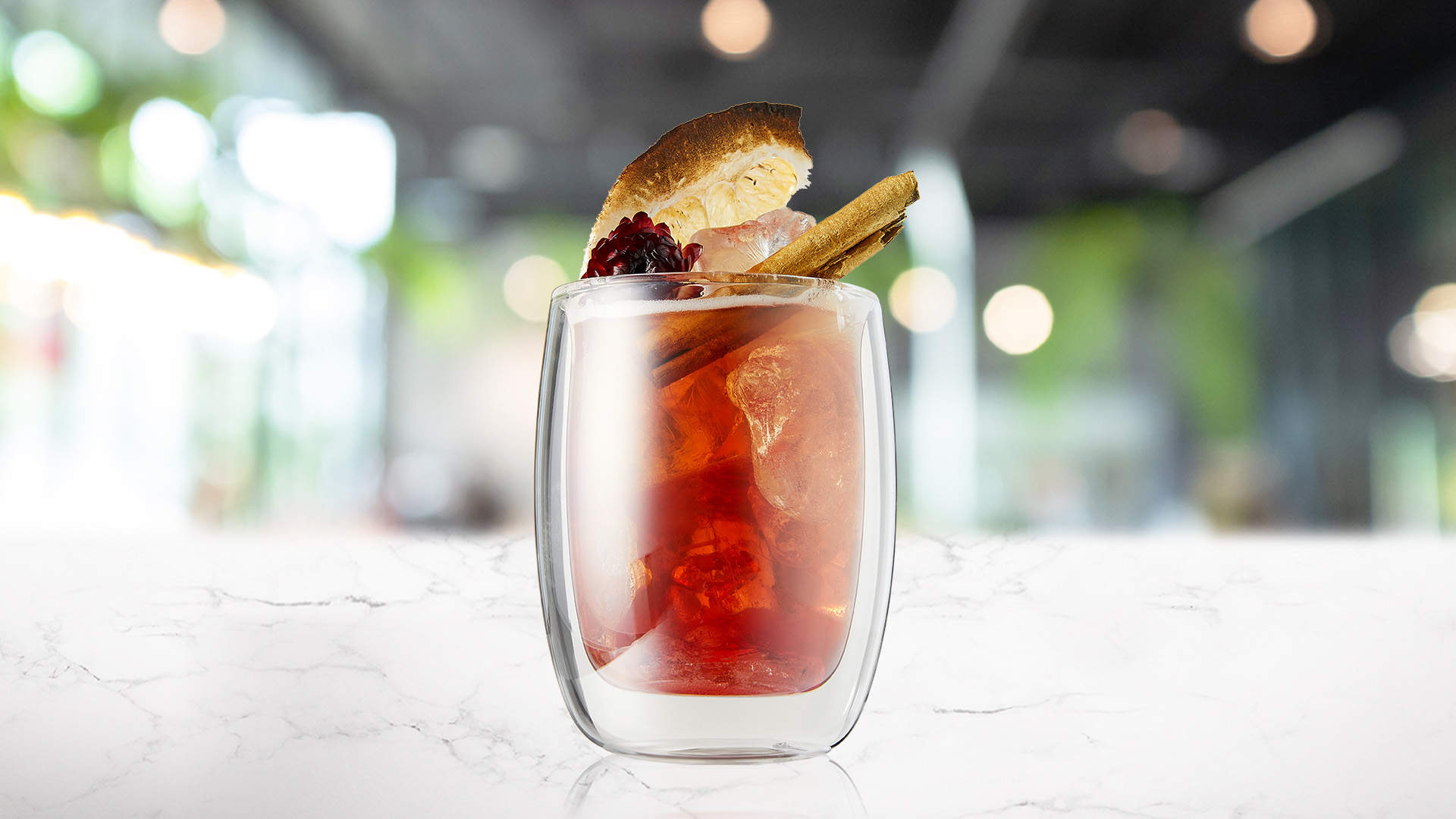 Rhubarb Honey Shaken Tea