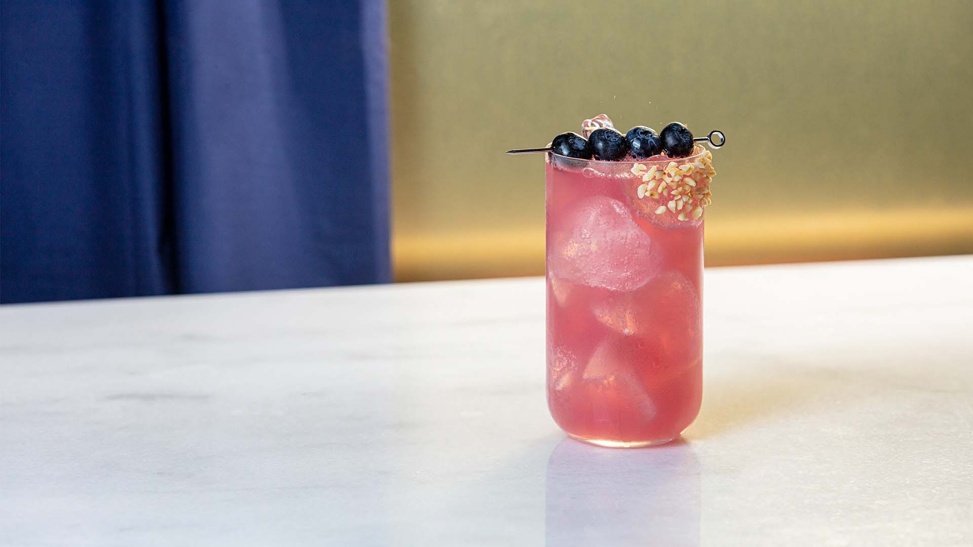 Blueberry and Almond Fizz