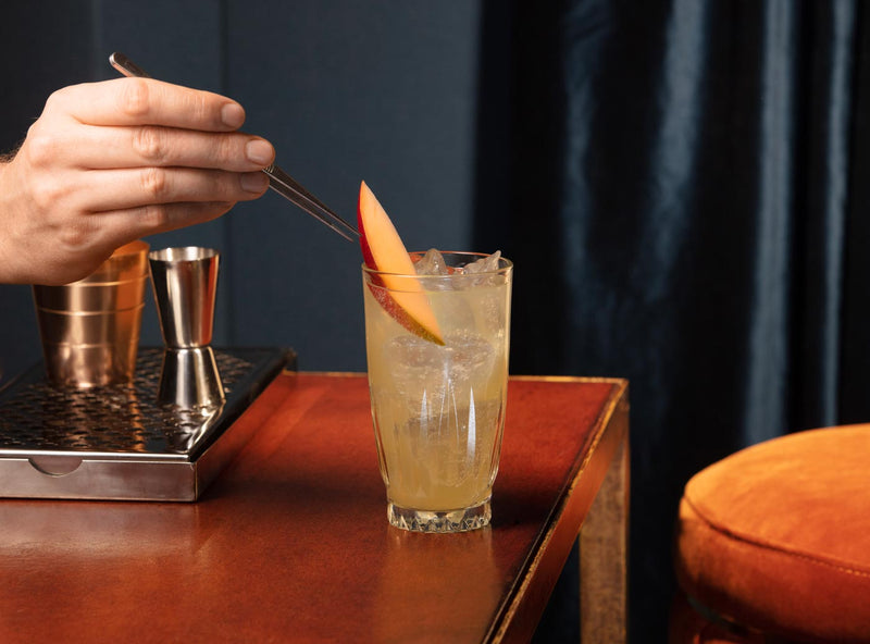 Mango and Lychee Collins