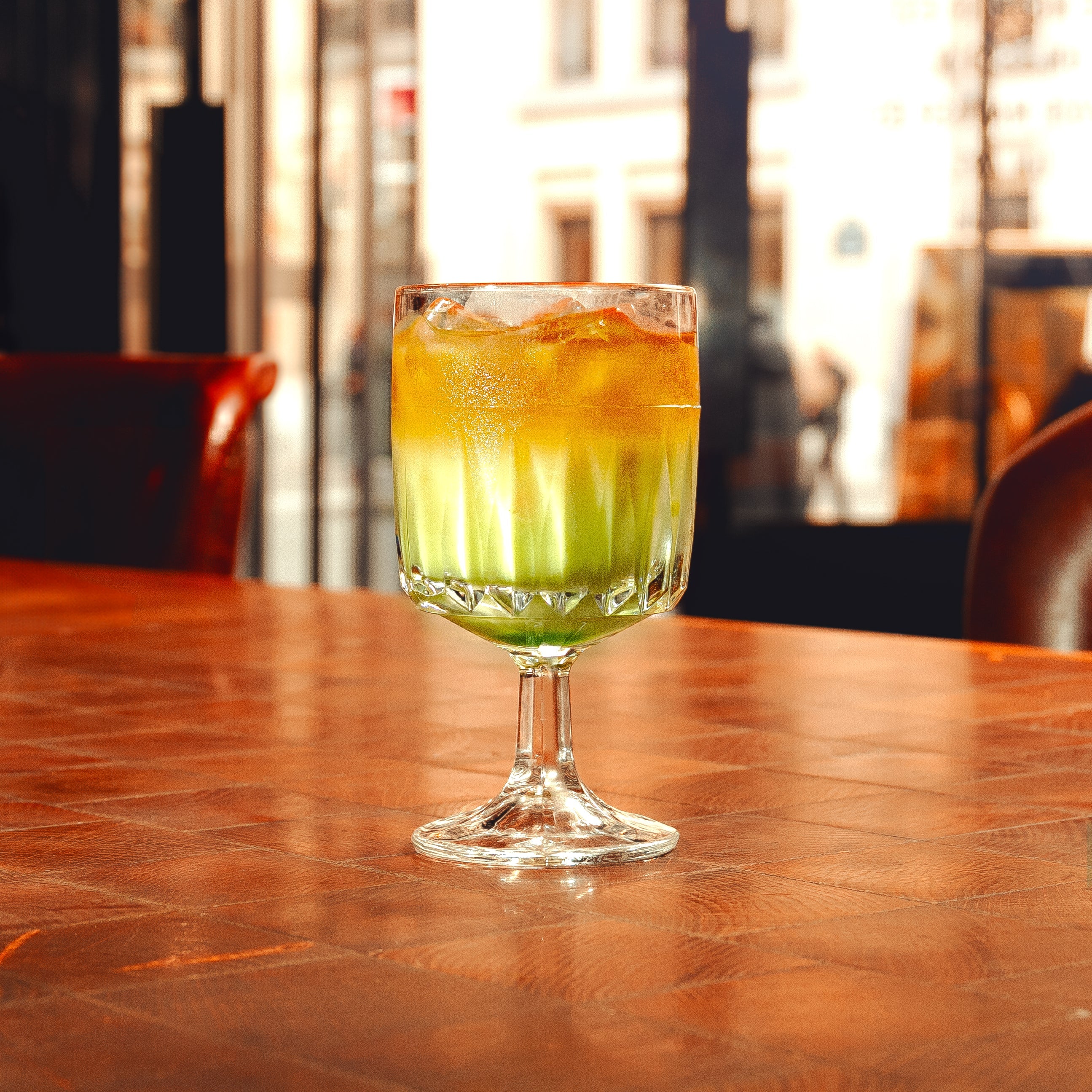 Pandan Matcha Iced Latte