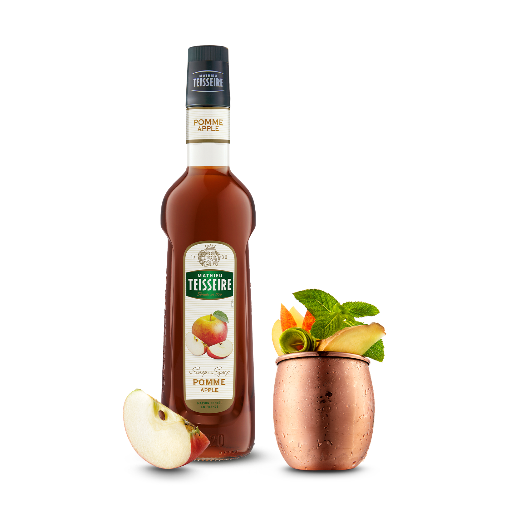 Bottle of Mathieu Teisseire Apple Syrup