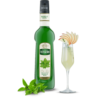 Bottle of Mathieu Teisseire Basil Syrup