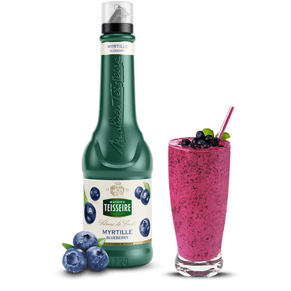 Bottle of Mathieu Teisseire Blueberry Puree Syrup