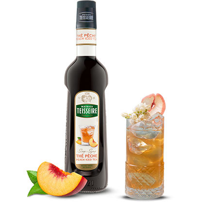 Bottle of Mathieu Teisseire Peach Iced Tea