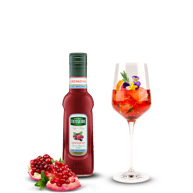Bottle of Mathieu Teisseire Grenadine 0% Syrup