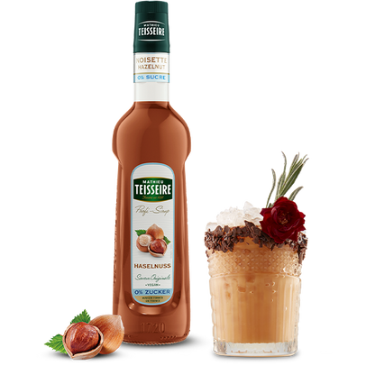 Bottle of Mathieu Teisseire Hazelnut 0% Syrup