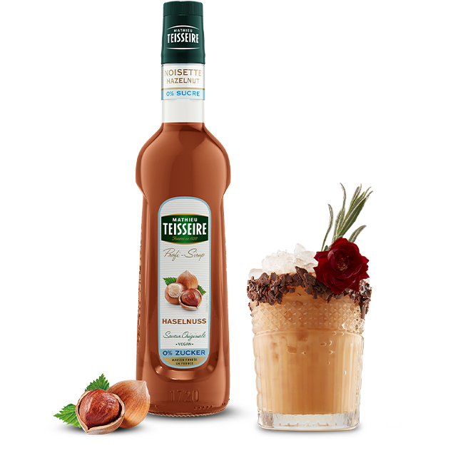 Bottle of Mathieu Teisseire Hazelnut 0% Syrup