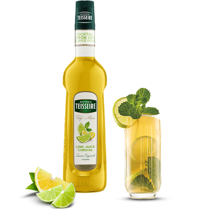 Bottle of Mathieu Teisseire Lime Juice Cordial Syrup