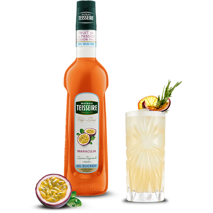 Bottle of Mathieu Teisseire Passion Fruit 0% Syrup